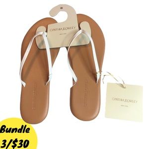 Cynthia Rowley New York Slippers Slides Flip Flop Size 10 NWT